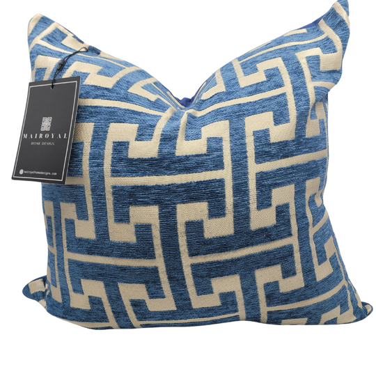 Spring Greek Key Designer in King Blue (Seasonal)