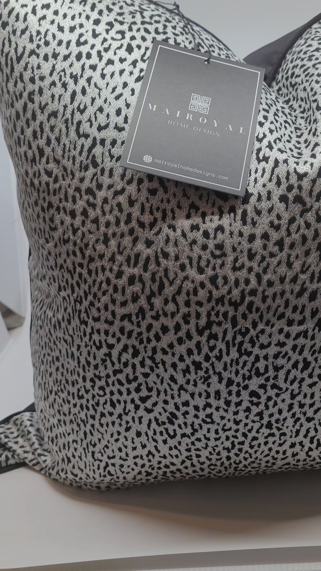 Leopard Black and Off White Designer" Cover