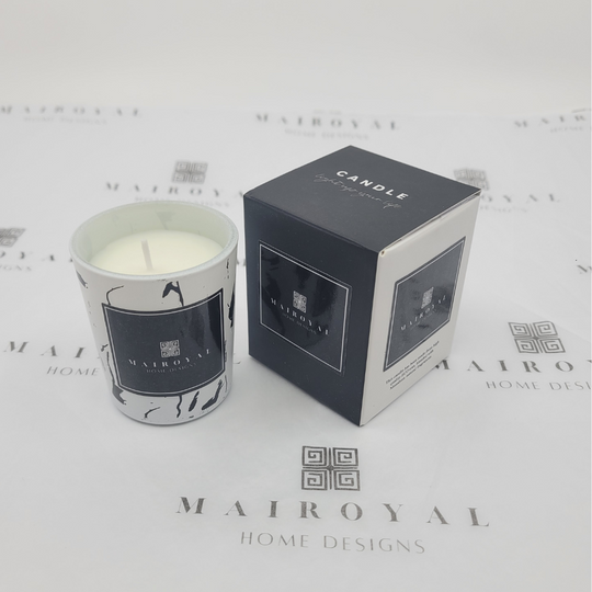 MAIROYAL Marble Votive Mini "Aromatherapy Organic Soy Candle