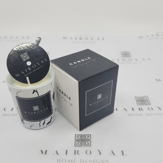 MAIROYAL Marble Votive Mini "Aromatherapy Organic Soy Candle