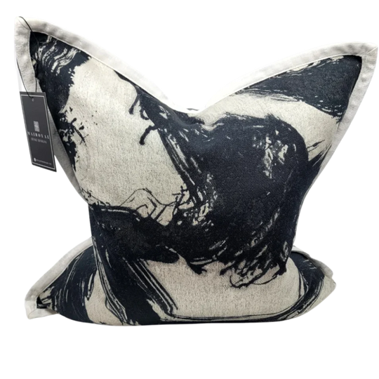 Whimsical Decorative" Cover in Black/Grey and white trim